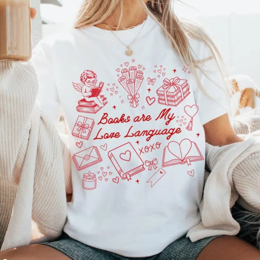 Book Valentines Day Shirt, Book Lover Shirt, Gift For Valentine
